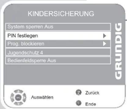 GRUNDIG Vision 4 26 4831 T - PIN-Code ändern - 1