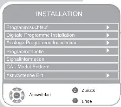 GRUNDIG Vision 4 26 4831 T - Programmtabelle aufrufen - 1