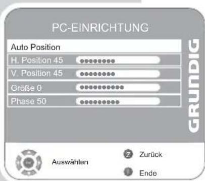 GRUNDIG Vision 4 26 4831 T - Einstellungen für den PC - 1