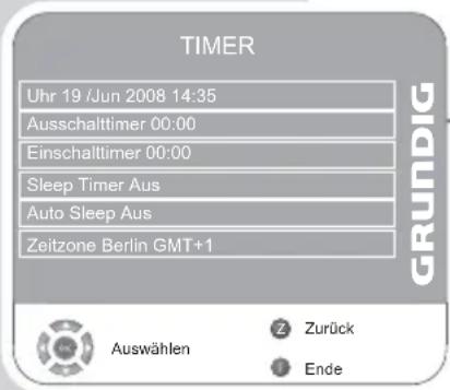 GRUNDIG Vision 4 26 4831 T - Timer-Funktionen - 1