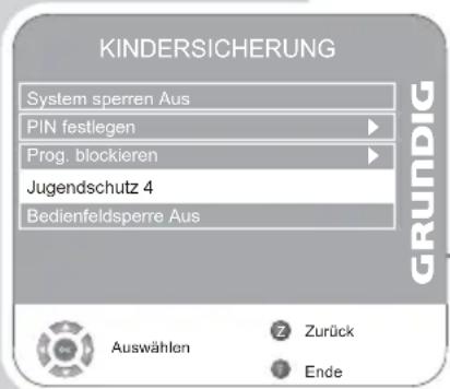 GRUNDIG Vision 4 26 4831 T - Sendungen autorisieren - 1