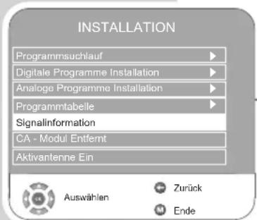 GRUNDIG Vision 2 22 2930 T - Signalinformationen einblenden - 1