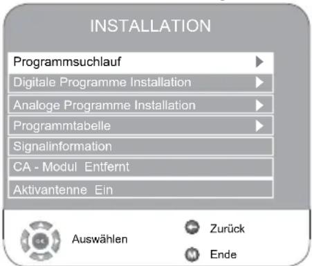 GRUNDIG Vision 2 22 2900 H - Alle Digitale Fernseh-Programme mit dem Suchlauf einstellen - 1