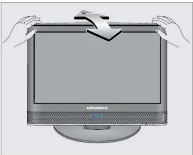 GRUNDIG Vision 2 22 2900 H - Neigungswinkel des Bildschirmes anpassen - 1