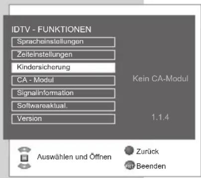 GRUNDIG Vision 2 22 2830 T - PIN-Code ändern - 1