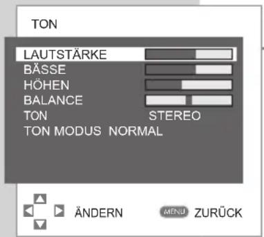 GRUNDIG Vision 2 22 2830 T - Ton-Einstellungen - 1