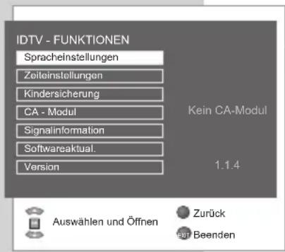 GRUNDIG Vision 2 22 2830 T - Version der Software einblenden - 2