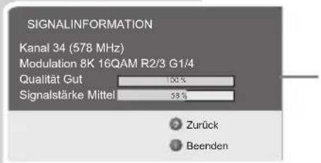 GRUNDIG Toronto 37 7830 T - Signalinformationen einblenden - 1