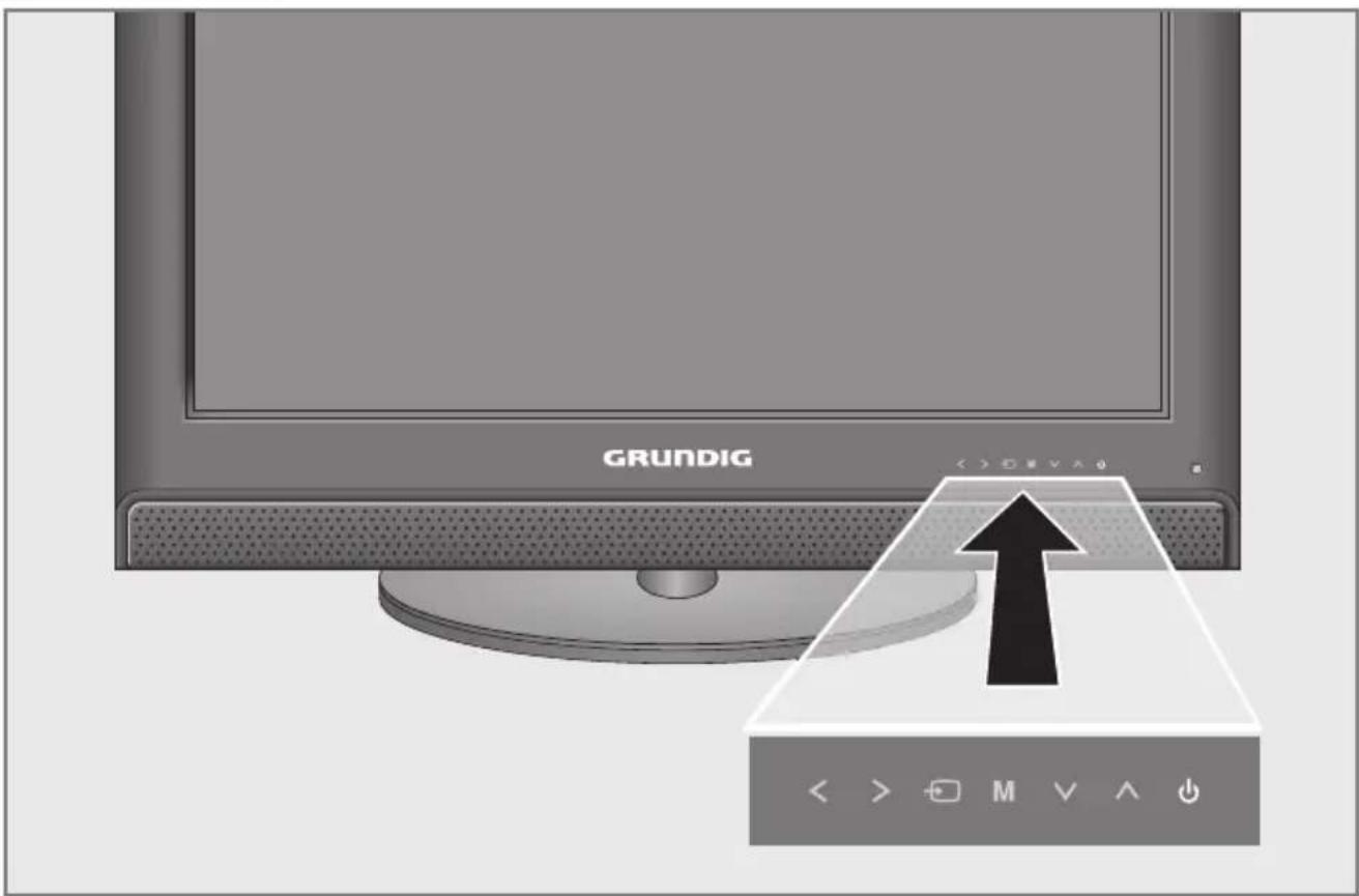 GRUNDIG Toronto 42 7830 T - Die Bedienelemente des Fernsehgeräte - 1