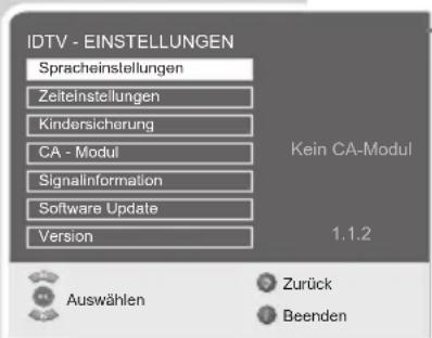 GRUNDIG Toronto 42 7830 T - Sprachbezogene Einstellungen - 1
