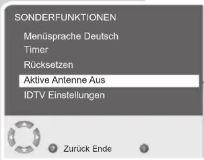 GRUNDIG Toronto 42 7830 T - Antennenspannung ein- oder ausschalten - 1