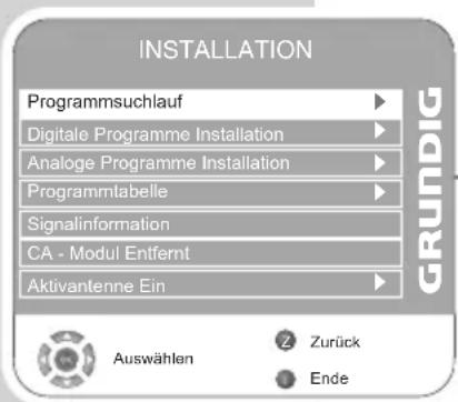 GRUNDIG Toronto 32 7931 T - Alle Digitale Fernseh-Programme mit dem Suchlauf einstellen - 1