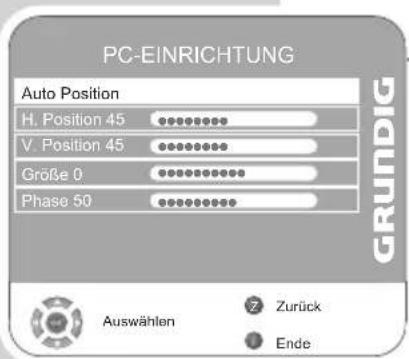 GRUNDIG Toronto 32 7931 T - Einstellungen für den PC - 1