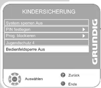 GRUNDIG Toronto 32 7931 T - Sendungen autorisieren - 1