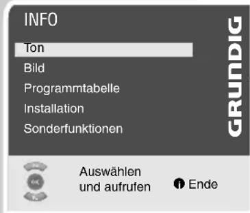 GRUNDIG Sedance 32 LXW 82 6610 SI - Ton-Einstellungen - 1