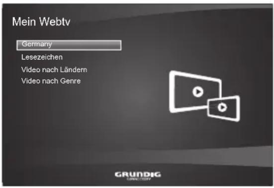 GRUNDIG New York 46 3D WEB - My webtv (Fernseh-Programme vom Internet) - 1
