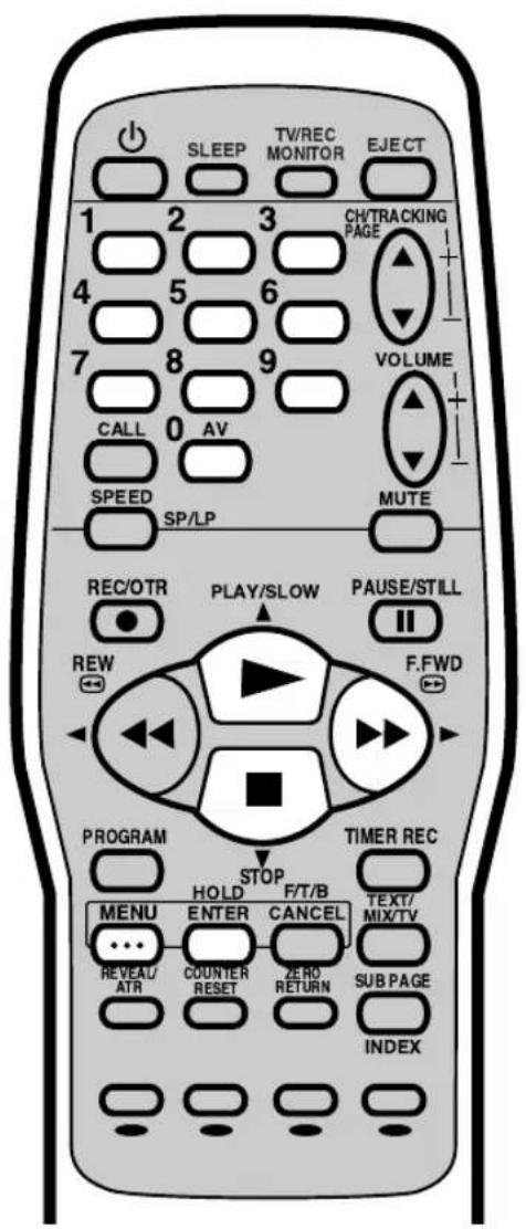 AKAI CTR21MTV - MENU so oft drücken, bis das Fernsehbild erscheint. - 1