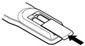 AKAI CTR21MTV - Einsetzen der Batterien - 3