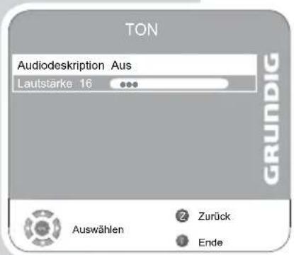GRUNDIG Vision ECO 37 6950 T - Audiodeskription (Audiountertitel) - 1