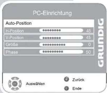 GRUNDIG Vision ECO 37 6950 T - Einstellungen für den PC - 1