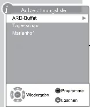 GRUNDIG Vision 7 37 7975 T C - Wiedergabe während einer Aufnahme - 1