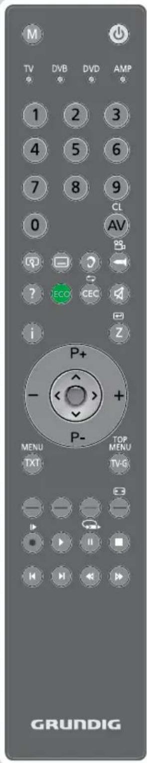 GRUNDIG Vision 7 37 7975 T C - Die Fernbedienung - 1