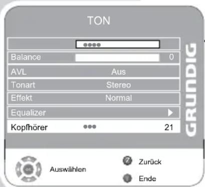 GRUNDIG Vision 7 37 7975 T C - Kopfhörer-Lautstärke ändern - 1