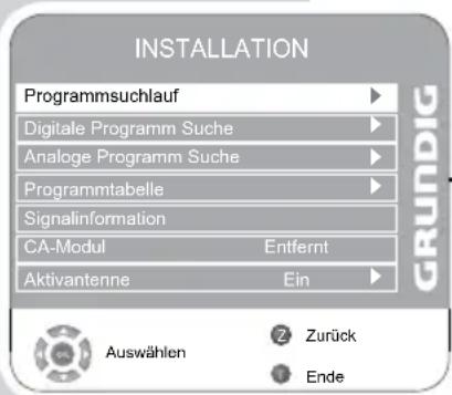 GRUNDIG Vision 7 37 7975 T C - SONDEREINSTELLUNGEN - 1
