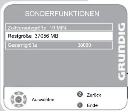 GRUNDIG Vision 7 37 7975 T C - Informationen über den externen Datenträger abrufen - 2