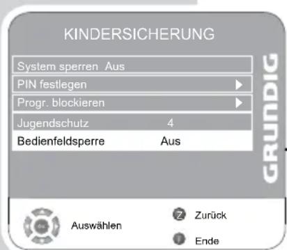 GRUNDIG Vision 7 37 7975 T C - Sendungen autorisieren - 1