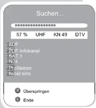 GRUNDIG Vision 6 42-6951 T - Alle Digitale Fernseh-Programme mit dem Suchlauf einstellen - 2