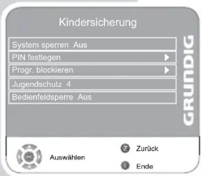 GRUNDIG Vision 6 42-6951 T - Kindersicherung - 1