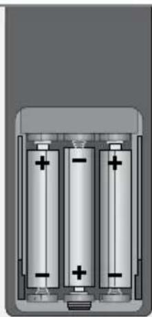 GRUNDIG Vision 6 42-6951 T - Batterien in die Fernbedienung einlegen - 1