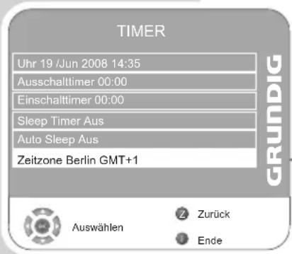 GRUNDIG Vision 6 42 6950 T - Zeitzone einstellen - 2