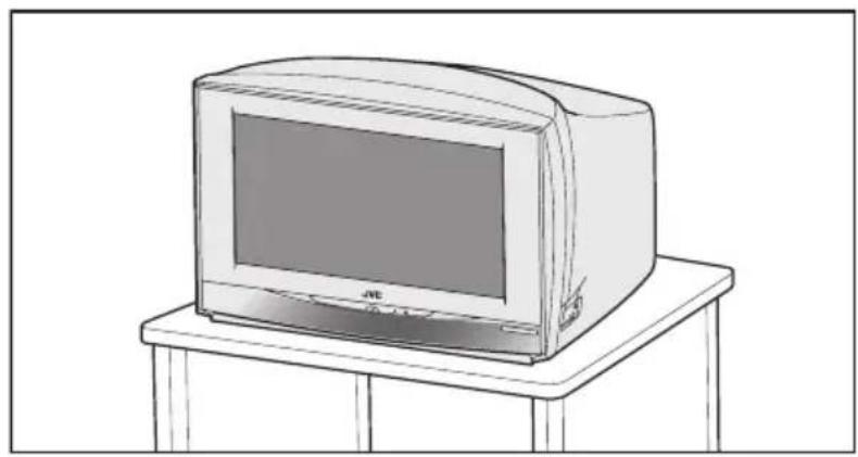 JVC HV-32P40 - Bewegen des Fernsehgerätes - 1
