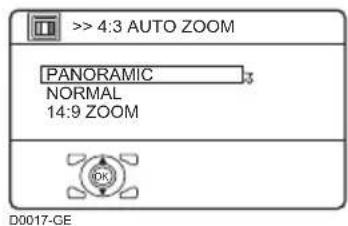 JVC HV-36P38SUE - Wählen Sie 4:3 AUTO ZOOM und drücken Sie dann die Taste OK - 1
