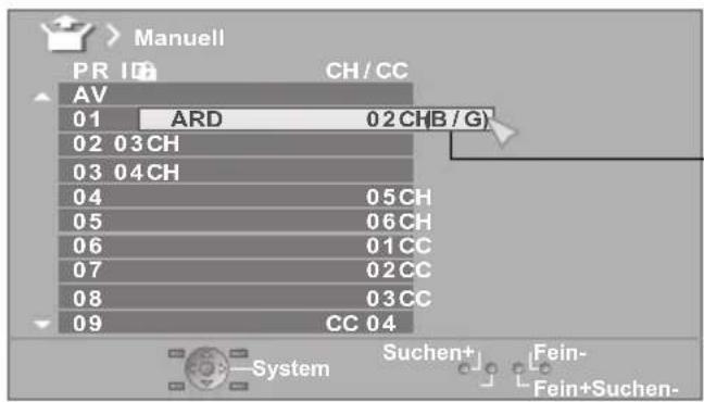 JVC LT-42DP8 - Sender löschen - 1