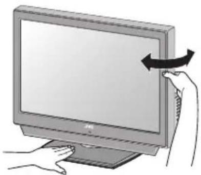 JVC LT-37DP8 - Ausrichtung des Fernsehgerätes - 1
