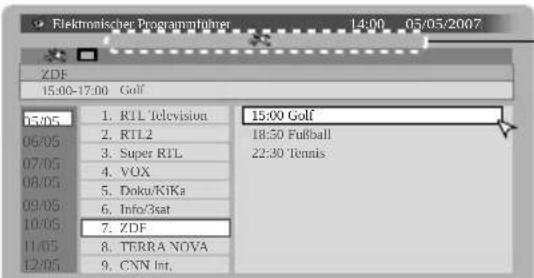 JVC LT-37DP8 - Sendung finden - 1
