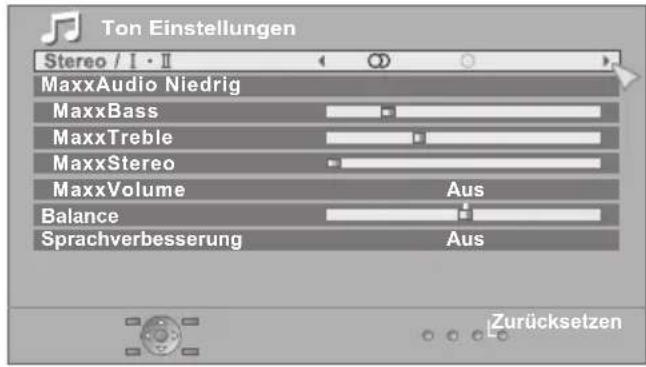 JVC LT-37DP8 - Ton Einstellungen - 1