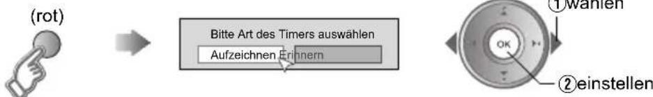 JVC LT-37DP8 - Rufen Sie das Timer-Auswahlmenü auf - 1