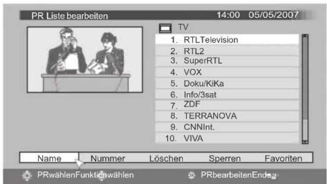 JVC LT-37DP8 - Digitale Kanäle bearbeiten - 7