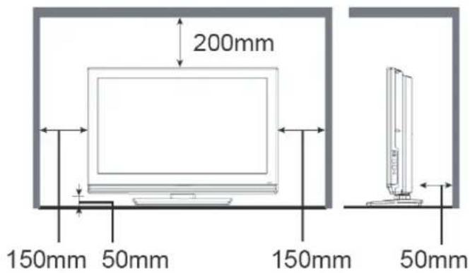 JVC LT-32DE9BU - Anforderungen an die Installation - 1