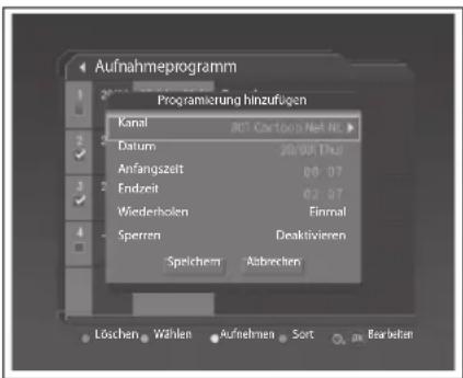 JVC LT-32DE9BU - Hinzufügen/Bearbeiten einer Reservierung - 1