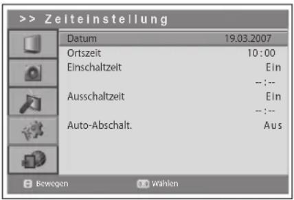 JVC LT-32DE9BU - Zeiteinstellung - 1