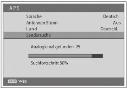 JVC LT-32DE9BU - Assistent für Analogkanäle (APS) (nur im analogen TV-Modus) - 1
