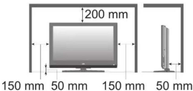 JVC LT-32DB1 - Anforderungen an die Installation - 1