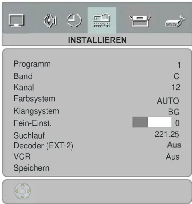 JVC LT-32F80 - Menü Installieren - 1