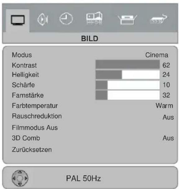 JVC LT-32F80 - Bildmenü - 1
