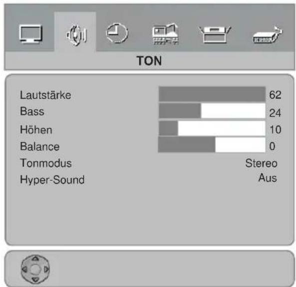 JVC LT-32F80 - Tonmenü - 1